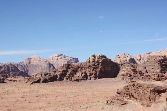 Wadi Ram, panorama from Jebel Khazali, Jordan