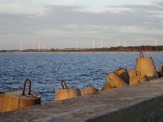 Naklejka premium Breakwater
