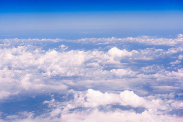 Fototapeta premium Blue sky and clouds. The beautiful blue sky