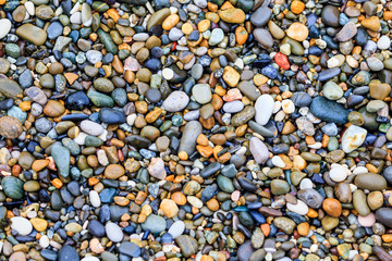 stones on the beach. stone background