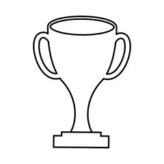trophy winner isolated icon vector illustration design