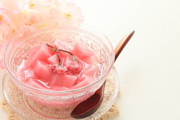 Japanese confectionery, Cherry blossom Kanten Jelly