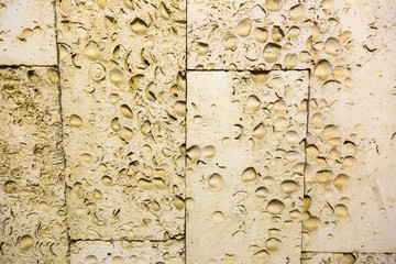 Original textured surface of natural rough stone