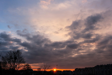Fototapeta premium Beautiful sunset