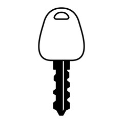 car key silhouette icon vector illustration design