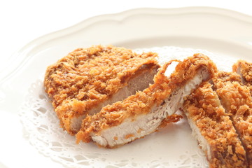 Japanese food, Tonkatsu deep fried cutlet pork
