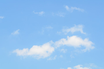 The blue sky clouds sunrise in the morning.