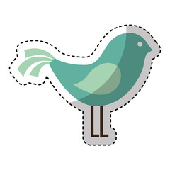 cute bird isolated icon vector illustration design