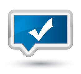 Validation icon prime blue banner button