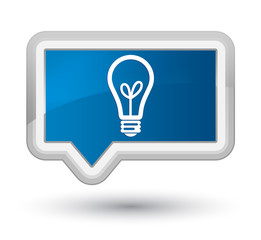 Bulb icon prime blue banner button