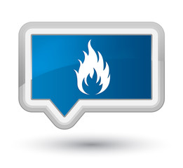 Fire icon prime blue banner button
