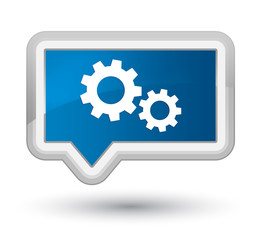 Process icon prime blue banner button