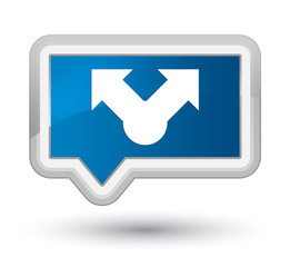 Share icon prime blue banner button