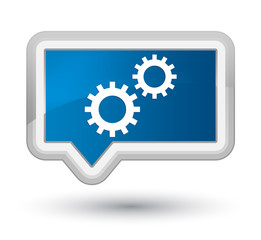 Process icon prime blue banner button