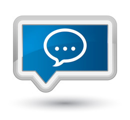 Fototapeta premium Talk icon prime blue banner button