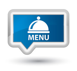 Menu (food dish icon) prime blue banner button