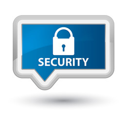 Security (padlock icon) prime blue banner button