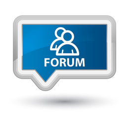 Forum (group icon) prime blue banner button