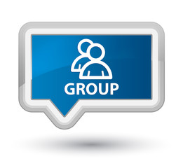 Group prime blue banner button