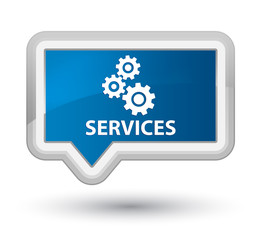 Services (gears icon) prime blue banner button