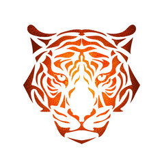 stylized tiger muzzle