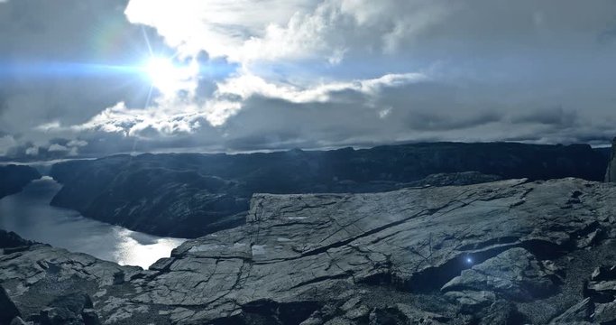 VFX Shot - Doomy Preikestolen Without People, Norway