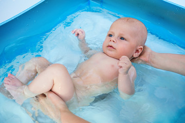 Baby in pool