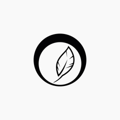 quill logo design, quill stock vector design