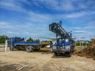 Obraz premium truck for Drill groundwater