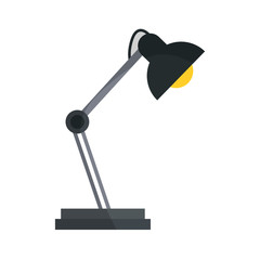 desk lamp icon over white background. vector illustration