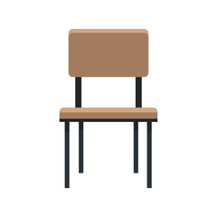chair icon over white background. colorful design. vecotr illustration