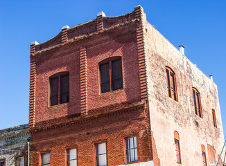 Fototapeta na wymiar 1800's Two Story Brick Building