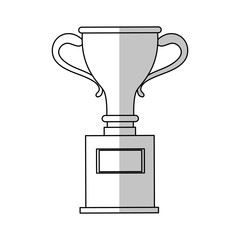 trophy icon over white background. vector illustration