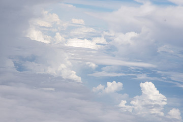 Naklejka na ściany i meble sky view from plane