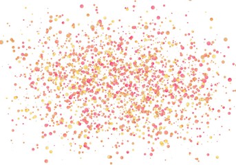 Illustration of Vector Confetti Effect. Confetti Particle Background. Birthday Card Template