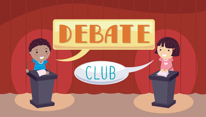 Debate Club Stickman Kids