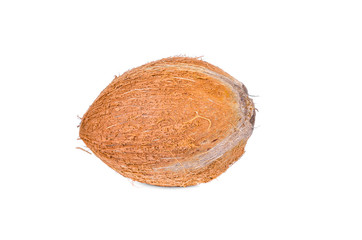 coconut on white background
