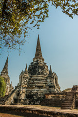 Fototapeta premium AYUTTHAYA, THAILAND Ruins and Antiques at the Ayutthaya Historical Park