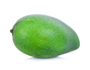 green mango isolate on white background