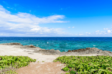 Fototapeta premium 沖縄県 久高島 カベール岬