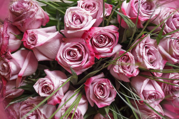 Bouquet of pink roses