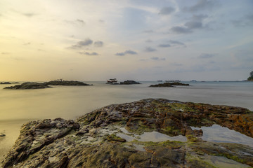 Sunset Khao Lak beach Thailand