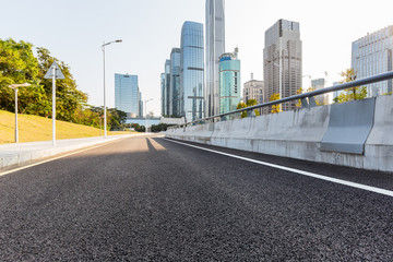 urban traffic with cityscape in modern city of China.