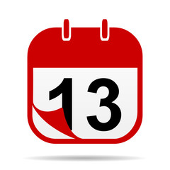 13 on Calendar icon