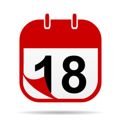 18 on Calendar icon