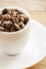 coffee beans cup