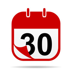 30 on Calendar icon