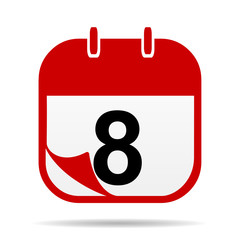 8 on Calendar icon