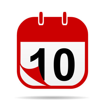 10 on Calendar icon