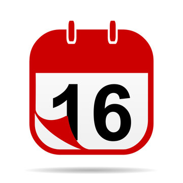 16 on Calendar icon